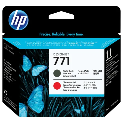 HP 771 Matte Black/Chromatic Red DesignJet Printhead print head