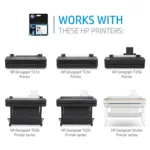 HP 712 3-pack 29-ml Cyan DesignJet Ink Cartridge print head