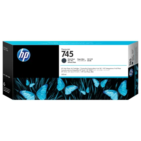 Spausdinimo galvutė HP 745 300-ml DesignJet Matte Black Ink (F9K05A)