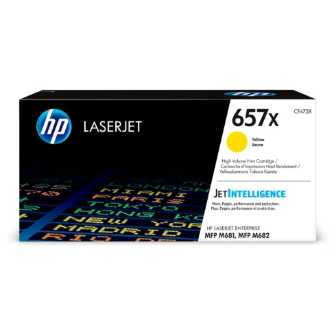 Tonerio kasetė HP 657X High Yield (CF472X), geltonos spalvos