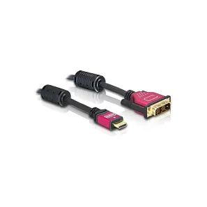 Vaizdo laidas ar adapteris DeLOCK HDMI - DVI Cable 1.8m male / male (84342)