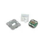 Tinklo kabelis Telegärtner Dose AMJ45 UP/50 2 x RJ-45 Kat.6 Class E alpinweiss (25.16.8650)
