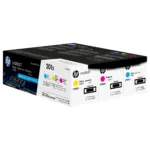 Tonerio kasetė HP 201X 3-pack High Yield (CF253XM), žydros, purpurinės ir geltonos spalvų, vaizdas 4