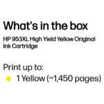 HP 953XL High Yield Yellow Original ink cartridge