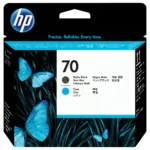 HP 70 Matte Black and Cyan DesignJet Printhead print head