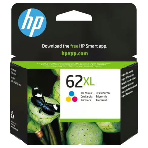Rašalo kasetė HP 62XL High Yield Tri-color (C2P07AE)