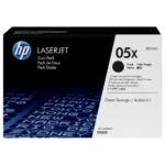 Tonerio kasetė HP 05X 2-pack High Yield (CE505XD), juodos spalvos