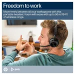 HP Poly Voyager 4320 Microsoft Teams Certified Headset +BT700 dongle +Charging Stand