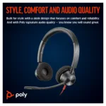 HP Poly Blackwire 3320 Stereo Microsoft Teams Certified USB-C Headset +USB-C/A Adapter