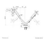 Neomounts DS70-700BL2 monitor mount / stand