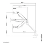 Neomounts FPMA-D750BLACK monitor mount / stand