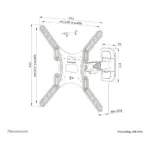 Televizoriaus laikiklis Neomounts WL40-540BL14, vaizdas 16