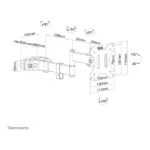 Televizoriaus laikiklis Neomounts FL40-450BL11, vaizdas 19