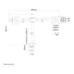 Monitoriaus laikiklis Neomounts FPMA-DCB100DBLACK, vaizdas 9