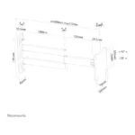 Televizoriaus laikiklis Neomounts FPMA-W830BLACK, vaizdas 9