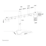 Monitoriaus laikiklis Neomounts FPMA-D550DDBLACK, vaizdas 11