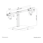 Monitoriaus laikiklis Neomounts FPMA-D865DBLACK, vaizdas 15