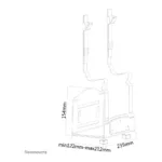 Procesoriaus laikiklis Neomounts CPU-W100BLACK, vaizdas 5