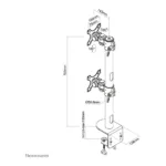 Neomounts FPMA-D960DVBLACKPLUS monitor mount / stand