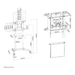 Neomounts NS-M1250WHITE multimedia cart/stand