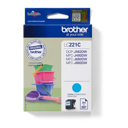 Rašalo kasetė Brother LC221C