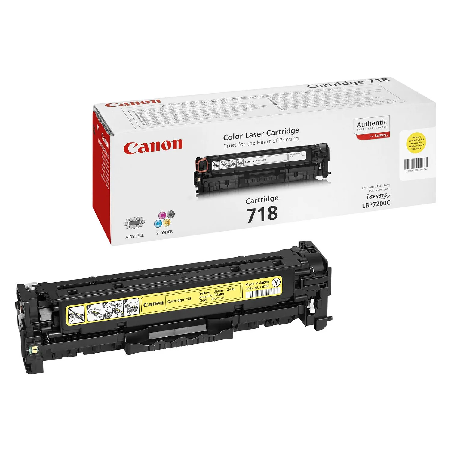 Canon CRG-718 Y toner cartridge Canon CRG-718 Y toner cartridge