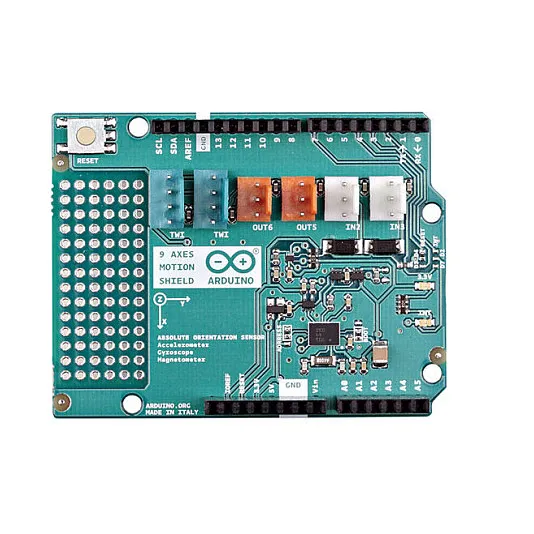 Arduino 9 AXES MOTION SHIELD Kūrybinių technologijų įranga Arduino 9 AXES MOTION SHIELD (A000070)