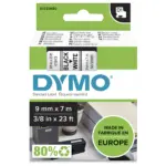 Etikečių juostelė DYMO D1 Standard, Black on White, 9mm (S0720680)