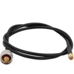 Antena Poynting Antennas Zubehör Kabel A-CAB-150 10m HDF195 N (M) zu SMA (M) white Nickel beschichtet