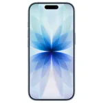 Apple iPhone 17, vaizdas iš šono su matomu ekranu ir kameromis