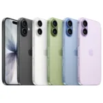 Apple iPhone 17, vaizdas iš šono, rodo dvigubą kamerą