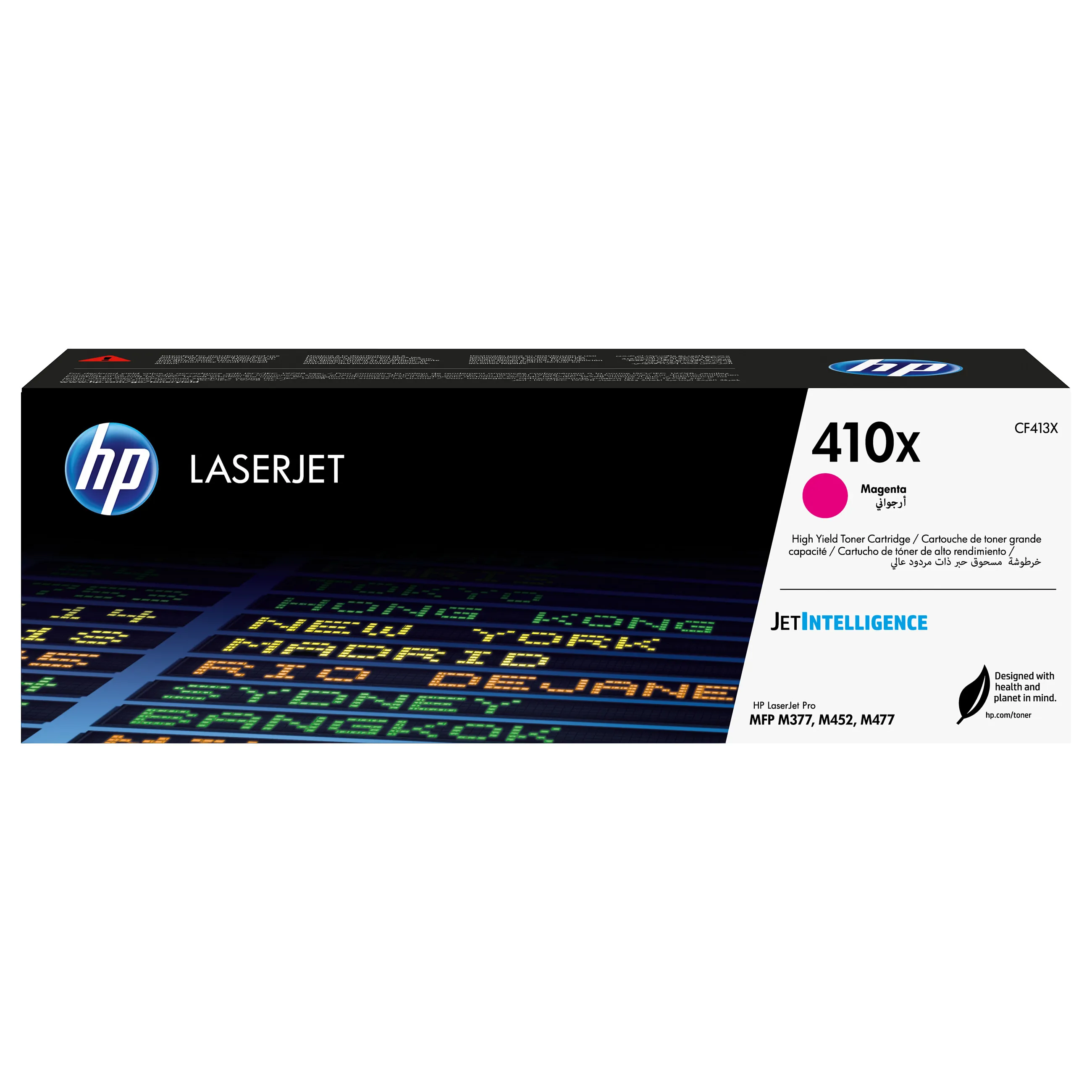 HP 410X High Yield Magenta Original LaserJet toner cartridge Tonerio kasetė HP 410X High Yield (CF413X), purpurinės spalvos