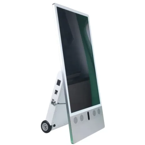 Monitorius ALLNET Standdisplay 43 Zoll Outdoor Kundenstopper mit Akku oh. Touch mit (ALL-OD43A10BATIP65), juodos spalvos