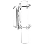 Komutatorius ALLNET Switch unmanaged outdoor 3 Port Gigabit 100W zbh. Mast-Montage/Pole-Mount (ALL-SGO83-Pole-Kit), vaizdas 3