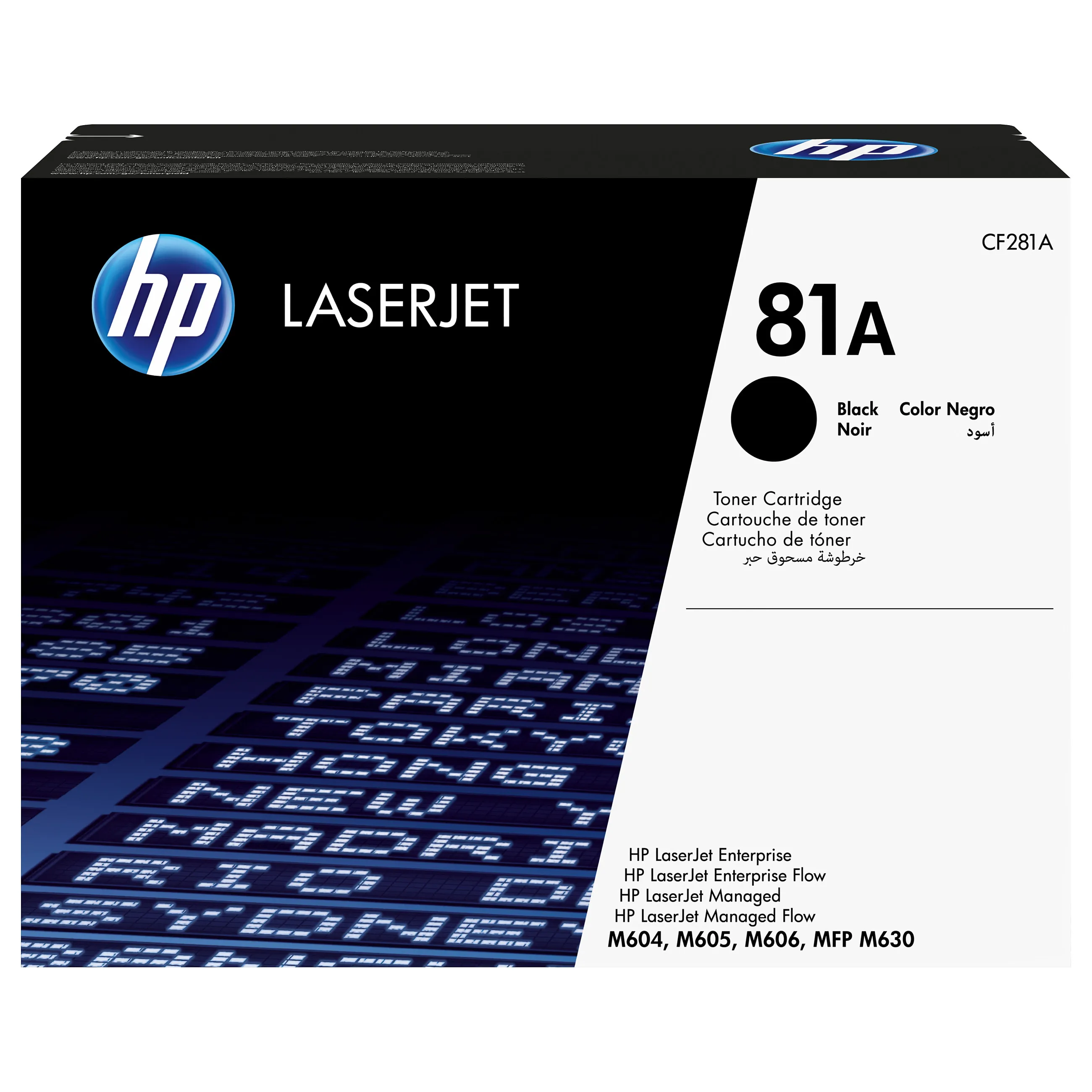 HP 81A Black Original LaserJet toner cartridge Tonerio kasetė HP 81A (CF281A), juodos spalvos