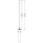 Kūrybinių technologijų įranga ALLNET Antenne 868MHz 6dbi Antenne (N-Female) Omnidirectional/Rundstrahl, vaizdas 3