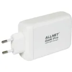 Tinklo įranga ALLNET Ersatznetzteil QC USB-C PD GaN Netzteil Power Supply 130 Watt 1x (PSU-GaNPD-USB-1A3C-130W), vaizdas 2