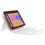 Apple iPad 11-colių Wi-Fi 128GB, geltonas, matomas iš šono