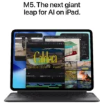 Apple iPad Pro, 13 colių ekranas, matomas iš šono