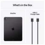 Apple iPad Pro 13 colių su OLED ekranu, matomas iš šono