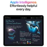 Apple iPad Air, 11 colių ekranas, matomas iš šono