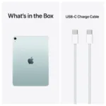 Apple iPad Air su 11 colių ekranu, matomas iš šono