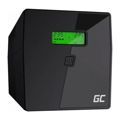Nepertraukiamo maitinimo šaltinis (UPS) Green Cell 1000VA 700W Überspannungsschutz 230V (UPS08), juodos spalvos