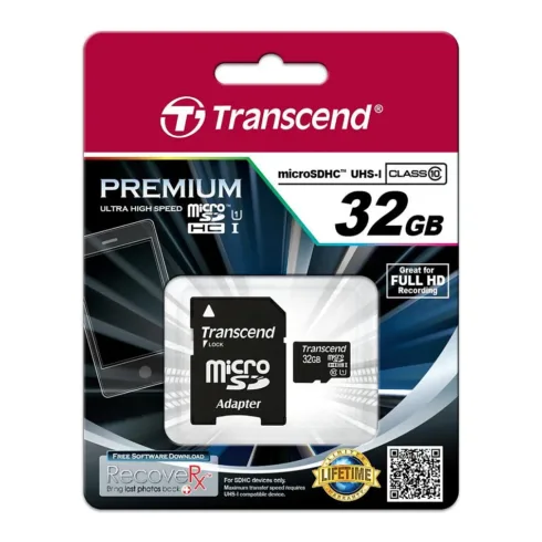 Atminties kortelė Transcend 32GB microSDHC Class 10 UHS-I (TS32GUSDU1)