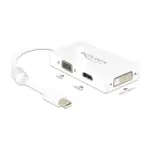 Vaizdo laidas ar adapteris DeLOCK 0.16m DisplayPort/VGA + HDMI + DVI (62630), vaizdas 2