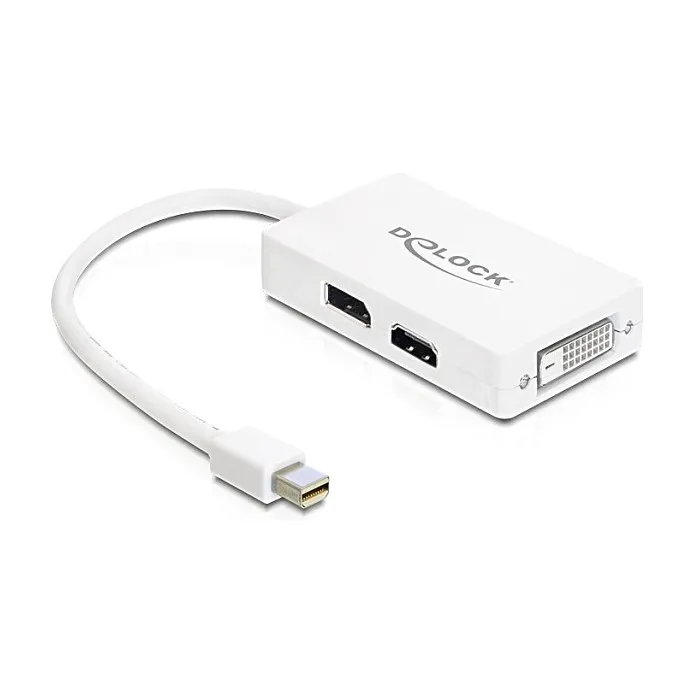 DeLOCK 0.16m DisplayPort/VGA + HDMI + DVI Vaizdo laidas ar adapteris DeLOCK 0.16m DisplayPort/VGA + HDMI + DVI (62630)