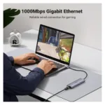 Tinklo įranga Ugreen USB-C to 2*USB3.0+HDMI+RJ 45+SD&TF+PD port Hub (90568), vaizdas 5