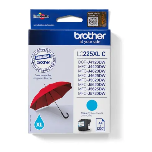 Rašalo kasetė Brother LC225XLC