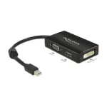 Vaizdo laidas ar adapteris DeLOCK 0.16m DisplayPort/VGA + HDMI + DVI (62631)