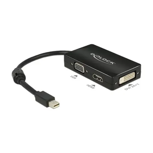 Vaizdo laidas ar adapteris DeLOCK 0.16m DisplayPort/VGA + HDMI + DVI (62631)